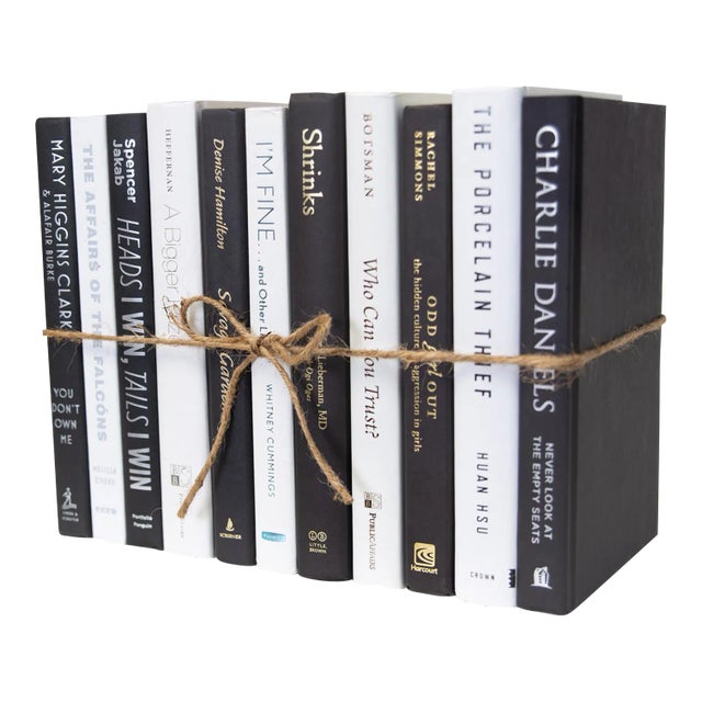 Decorative Books - Piano Book Bundle - 1 Foot of Black and White Books For Sale