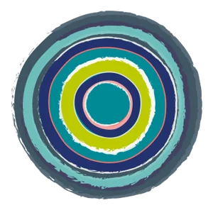 "Circles in Chartreuse" Contemporary Geometric Fine Art Print by Melinda Cox 20" X 20"