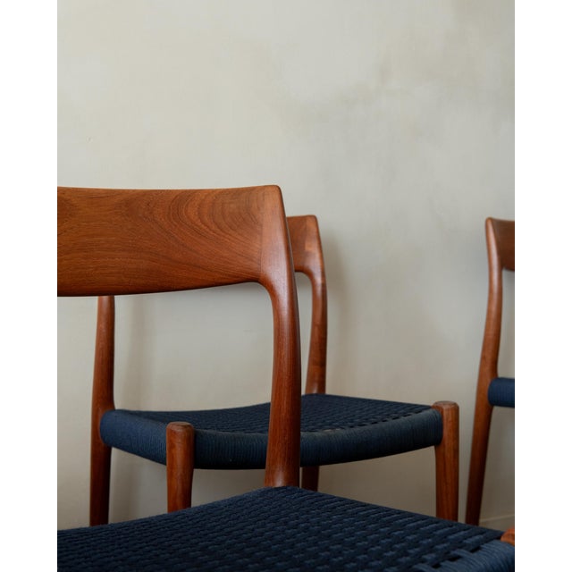 Danish Modern Teak Dining Chairs Model 77 by Niels Otto Møller for j.l. Møllers Møbelfabrik, Denmark, 1960s, Set of 6 For Sale - Image 11 of 18