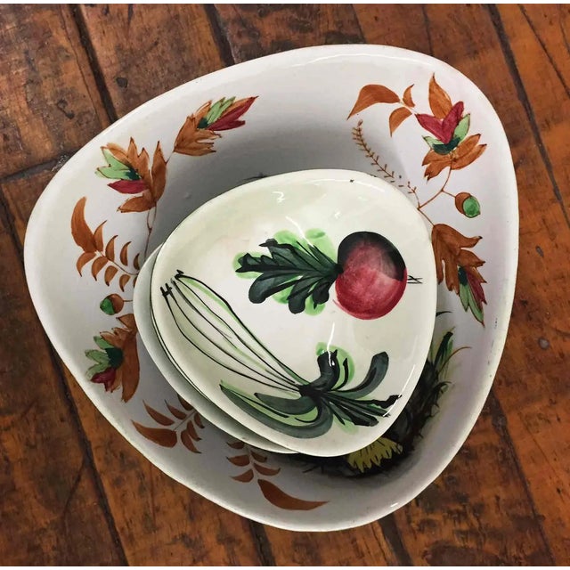 Contemporary Vintage Italian Bowl Set For Sale - Image 3 of 5
