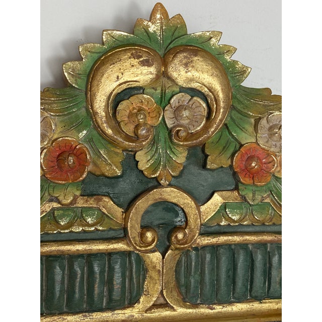Carved Wooden Mirror, 1970s For Sale - Image 9 of 18