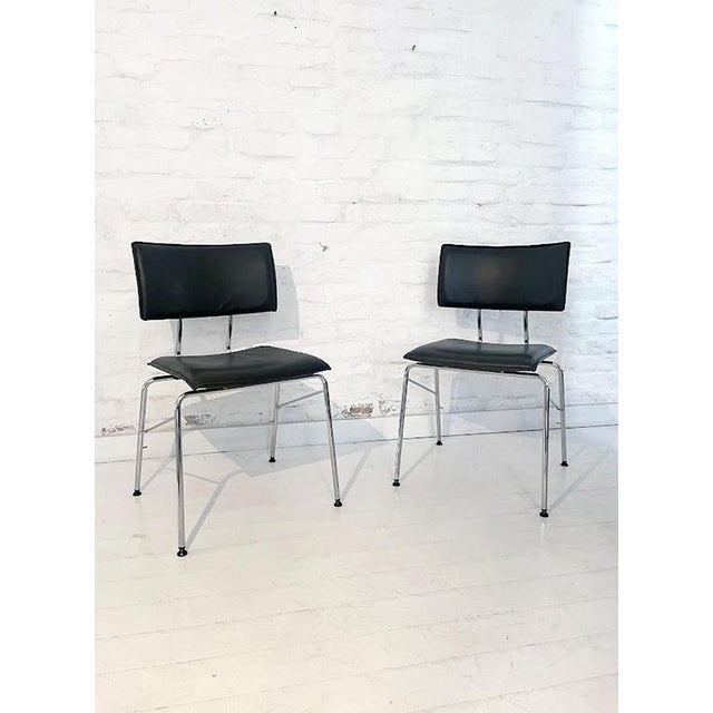 1990s Sparta Chairs in Leather by Christoph Hindermann for Dietiker, 1990s, Set of 6 For Sale - Image 5 of 15