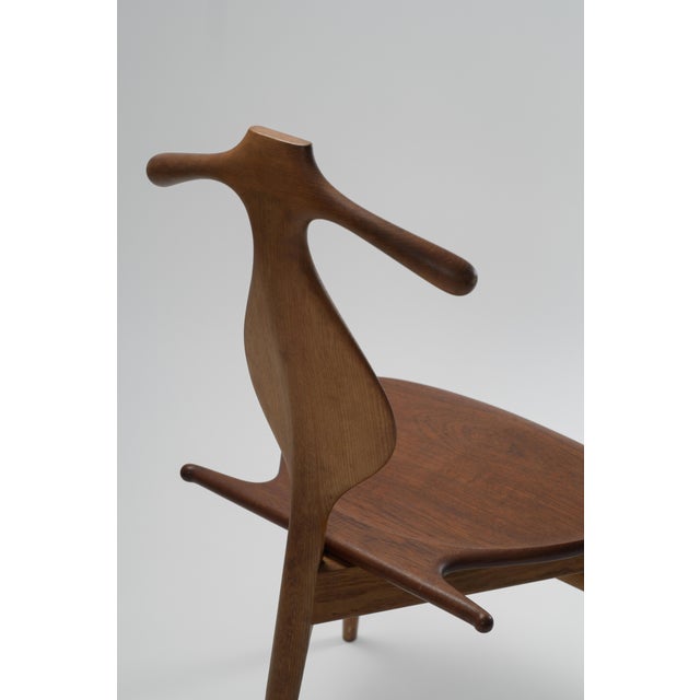 Hans J. Wegner Valet Chair, Oak & Teak, Mid-Century Modern, 1953 For Sale - Image 10 of 11