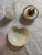 Mid 20th Century Murano Art Glass Smoking Set, Bullicante White With Gold Flecks For Sale - Image 15 of 18