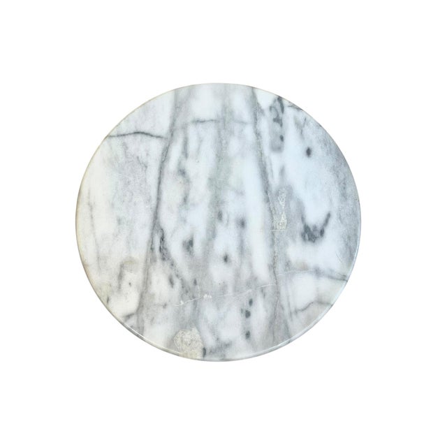 Vintage French Style Marble Top Brass Filigree Base Cocktail Table For Sale - Image 12 of 14