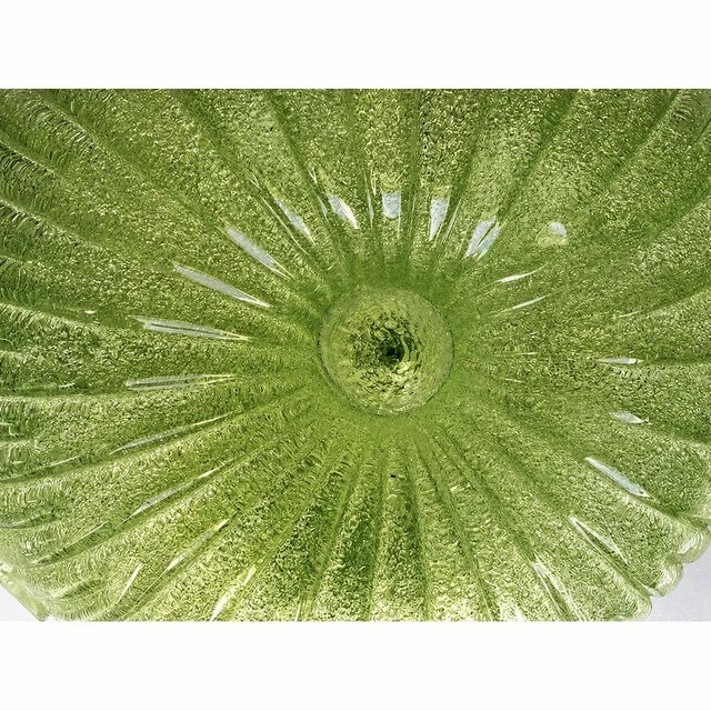Green Murano Glass Graniglia Budino Flush Mount by Simoeng for Simoeng For Sale - Image 6 of 7