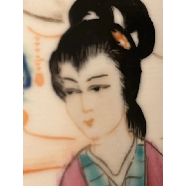 Stunning Matched Pair of 20-Inch Chinese Famille Rose Porcelain Vases For Sale - Image 13 of 18