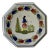 1990s Quimper Octagonal Plate For Sale