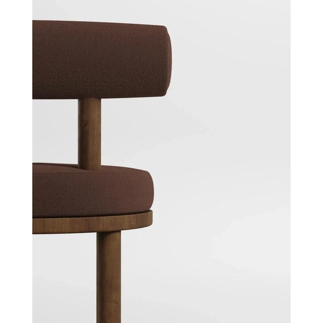Modern Moca Chair in Boucle and Oak by Collector Studio For Sale - Image 4 of 5