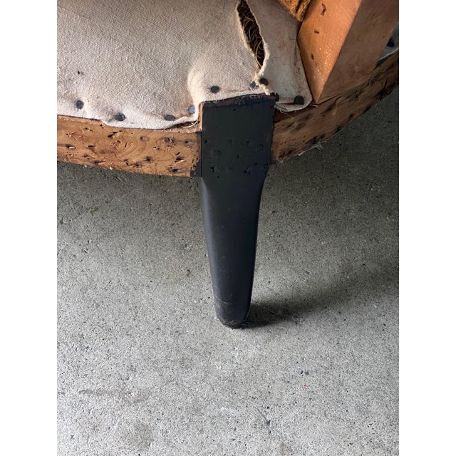 French 19th Century Chaise Longue in Muslin For Sale - Image 13 of 13