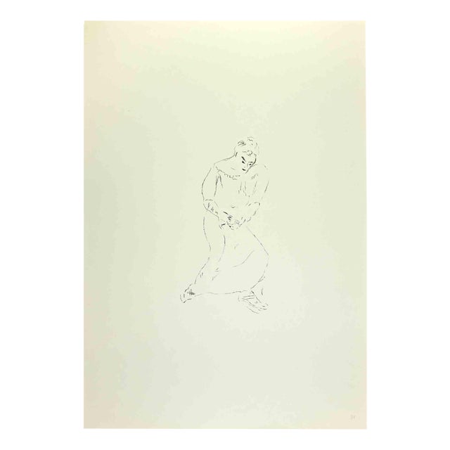Filippo De Pisis, Woman Posing, 1960s, Lithograph For Sale