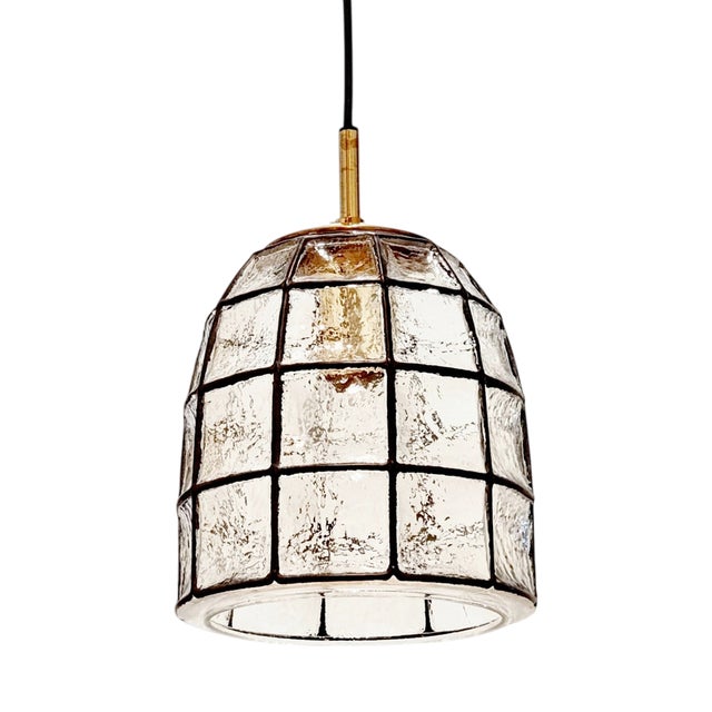 Mid-Century Modern Glass Pendant Light from Limburg, 1960s For Sale