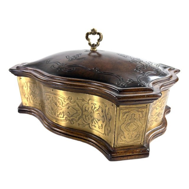 Vintage Handcrafted Dresser Box by Maitland Smith For Sale