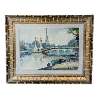 1960s M. Janpol Impressionist Paintings Replica - Set of 3 For Sale