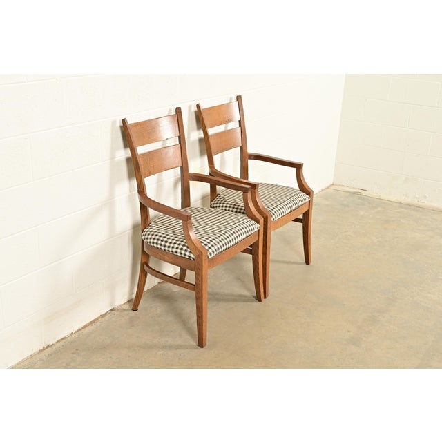 Stickley Stickley Mission Oak Arts & Crafts Armchairs, Pair For Sale - Image 4 of 14