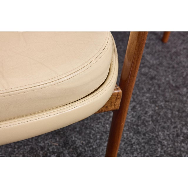 Mid-Century Conference Armchairs in Walnut and Vinyl Leather by Ib Kofod-Larsen, 1963, Set of 8 For Sale - Image 9 of 18
