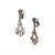 1990s 1990s Pair of 18k Gold Contemporary Quartz and Diamond Earrings For Sale - Image 5 of 8