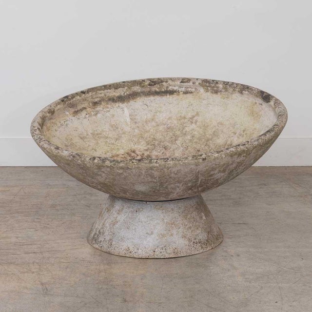 Sculpture Materials Willy Guhl 31" Concrete Bowl Planter, 1960s For Sale - Image 7 of 15