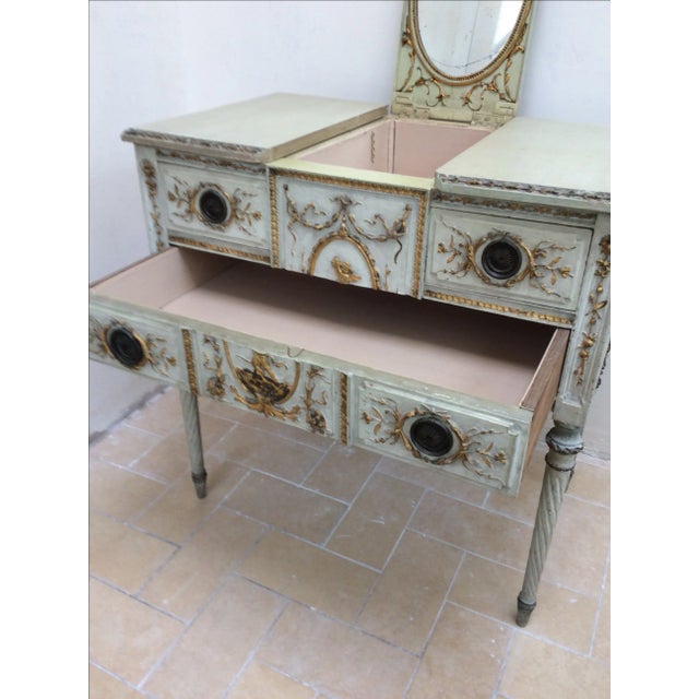 Wood 18th Century Italian Vanity Dressing Table For Sale - Image 7 of 10