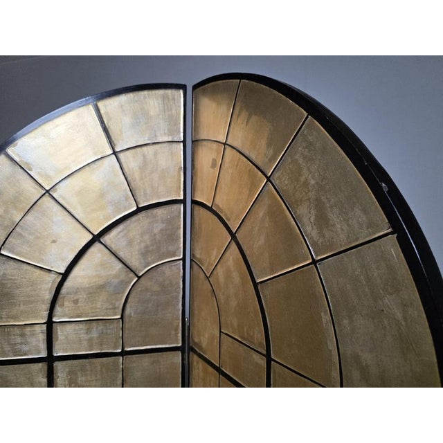 French Four-Panel Room Divider from Fournier Decoration Paris, 1980s For Sale - Image 10 of 14