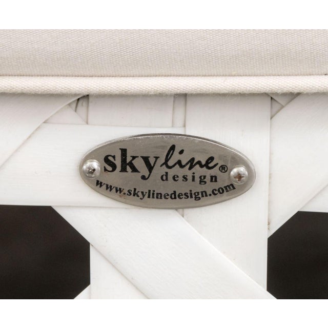 Contemporary Skyline Design Chaise Longues, Pair For Sale - Image 3 of 10