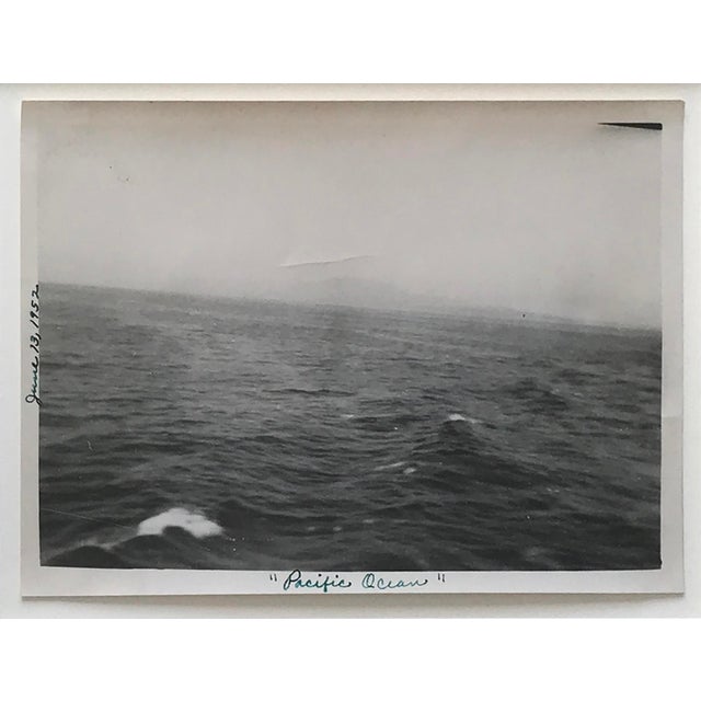 Unknown Mid-20th Century American Photographer Photograph of the Pacific Ocean, 1952. Inscribed on recto, "Pacific Ocean"...
