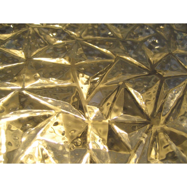 Vintage Ceiling Lamp with Plastic Plates in Chrome-Plated Profiles, 1970s For Sale - Image 4 of 18