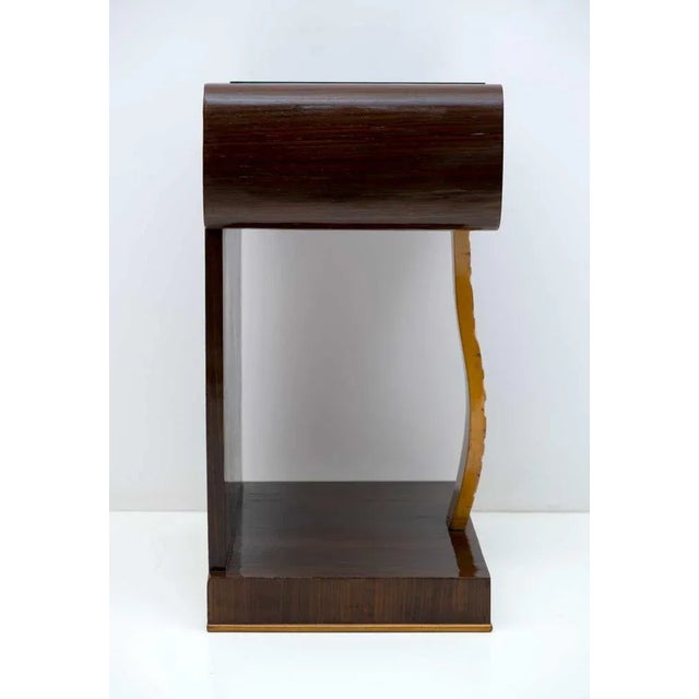 Art Deco Italian Nightstands in Walnut and Maple Radic, 1920s, Set of 2 For Sale - Image 11 of 13
