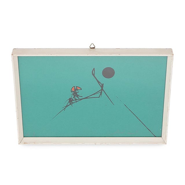 Modern Emilio Scanavino, Composition, Silkscreen on Cardboard, 1960s For Sale - Image 3 of 11