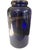 An Art Deco style Fireflies pattern cobalt vase by Erte for the Franklin Mint, ca. 1988. The vase has a deep cobalt blue...