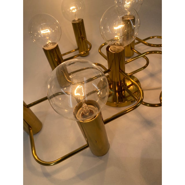 9-Light Ceiling Lamp by Gaetano Sciolari for Leola, Germany, 1980s For Sale - Image 11 of 18