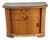 Mid-Century Chest of Drawers in Oak with Drawers, a Door and Tinted Glass Pane, 1950s For Sale