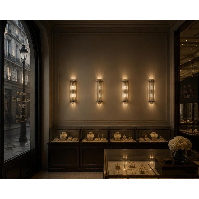 Italian Murano Glass Wall Sconces in the style of Venini, 1990s, Set of 4 For Sale - Image 10 of 18