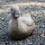 Circa 1950s terracotta painted duck garden ornament, English. Very well modelled! Black painted beak (minor paint losses),...