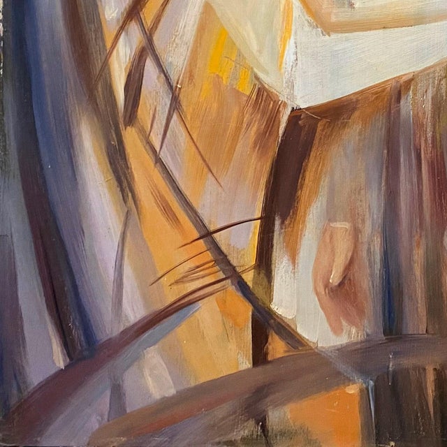 1990s Original Avant-Garde Oil Painting, Ukrainian Soviet Art (1997) 75-75 For Sale - Image 5 of 6