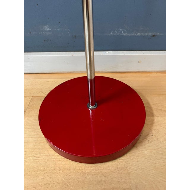 Adjustable Red Floor Lamp in style of Hoogervorst, 1970s For Sale - Image 9 of 11