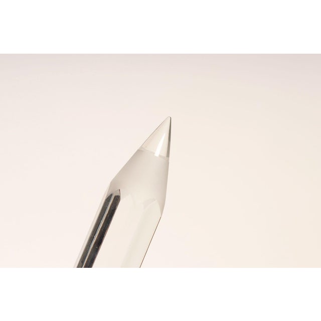 Vintage Oversized Crystal Pencil Sculpture For Sale - Image 10 of 12