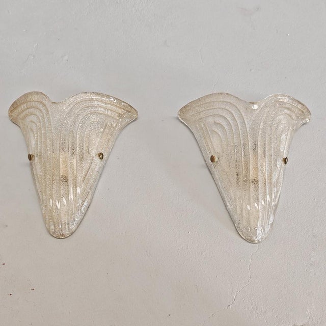 Wall Lamps in Murano Glass, 1970s, Set of 2 For Sale - Image 3 of 18