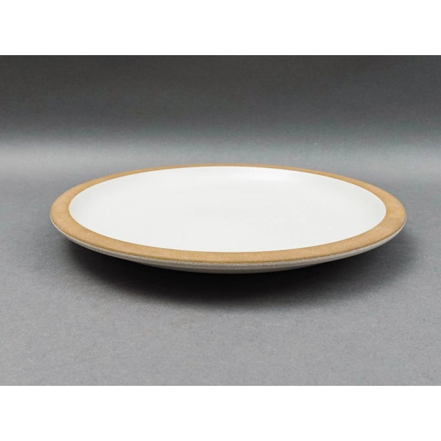 Mid-Century Modern Mid 20th Century Edith Heath Ceramics Sausalito California White Dinner Plates- Set of 7 For Sale - Image 3 of 7