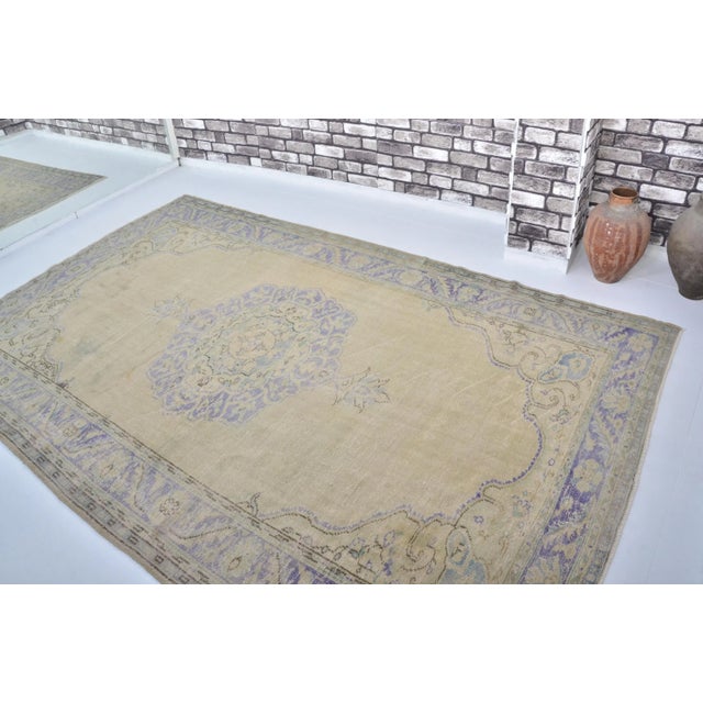 1960s Handmade wool and cotton rug in Turkish Anatolian Carpet, Vintage Area Rug, Turkish Vintage Anatolian Rug, Handmade...