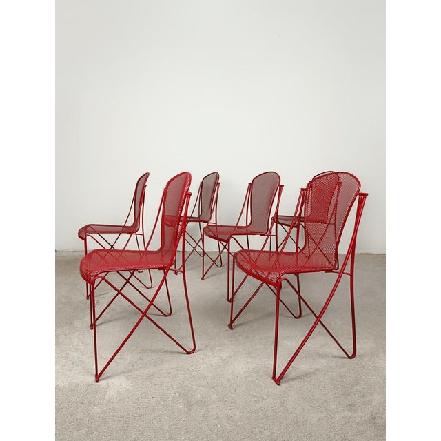 Postmodern Outdoor Chairs attributed to Oscar Tusquets Blanca for Aleph-Driade, 1980s, Set of 6 For Sale - Image 12 of 18