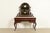 Alexander Roux Antique French Rococo Carved Mahogany and Marble Top Vanity Dressing Table With Mirror, Newly Refinished For Sale - Image 4 of 14