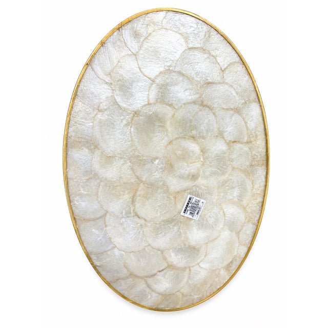 New Old Stock Vintage Capiz Shell Table Setting – Set of 6 Placemats, Napkins, Napkin Rings & Coasters in Original Packaging For Sale - Image 11 of 11