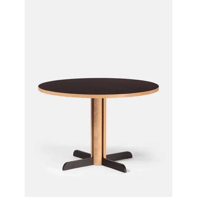 Toucan Round Table in Black and Natural Oak by Anthony Guerrée for Kann Design For Sale - Image 6 of 6