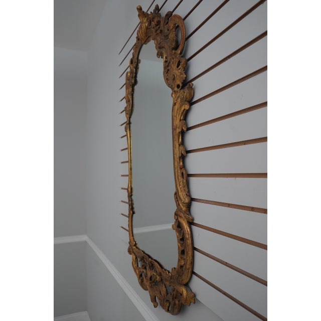 Age C.1920s Details Vintage Italian Mirror Fine Carved Details High Quality Construction French Style Ornate Rococo Style...