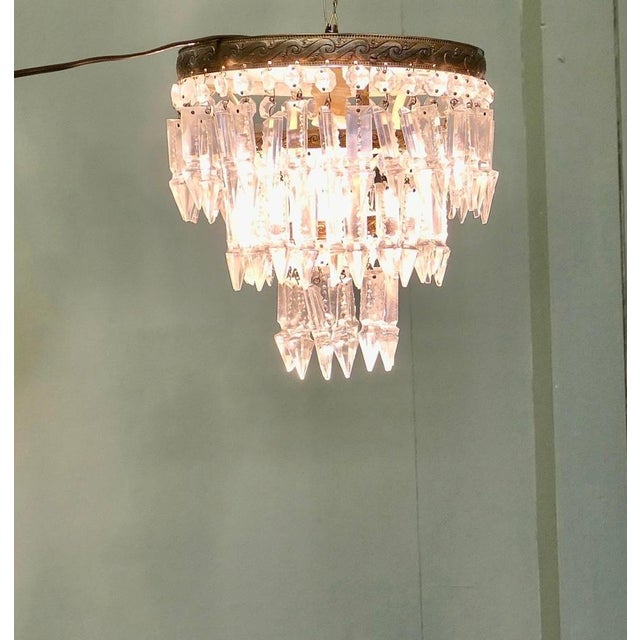 1930s 3-Tier Waterfall Chandelier, 1930s For Sale - Image 5 of 7