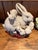 Ceramic Glazed Rabbit Family Centerpiece Majolica For Sale - Image 4 of 10
