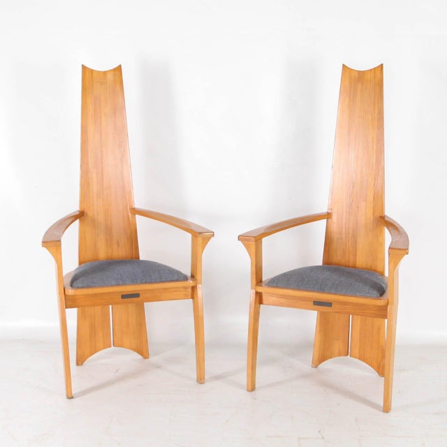 Vintage Japanese Armchairs, 1992, Set of 2 For Sale - Image 11 of 17