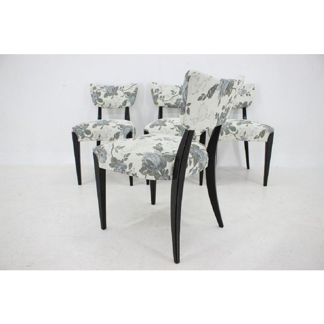 Dining Chairs by Jindrich Halabala for Hala, Czechoslovakia, 1950s, Set of 4 For Sale - Image 9 of 18