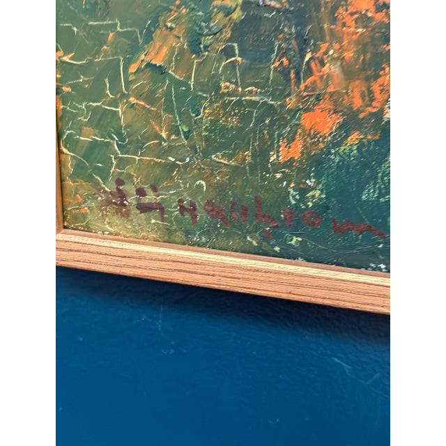 Stig Hallblom, Autumn Landscape, 1950s, Oil Painting on Canvas, Framed For Sale - Image 9 of 18